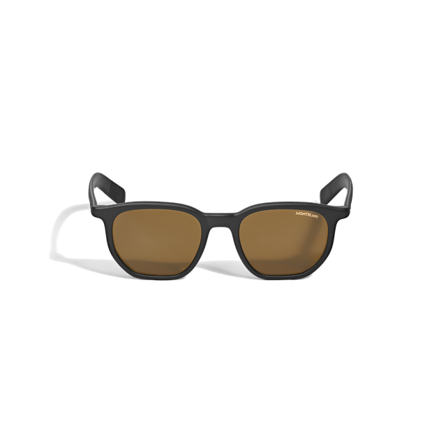 Squared Sunglasses with Black Colured Acetate Frame - 1