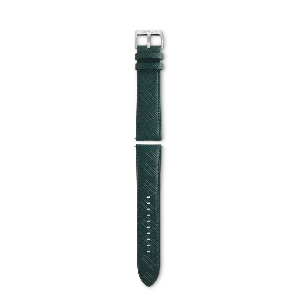 Green Montblanc Extreme 3.0 calf strap with pin buckle - 1