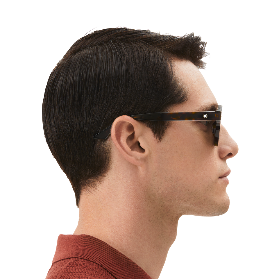 Round Sunglasses with Havana Coloured Acetate Frame - 7
