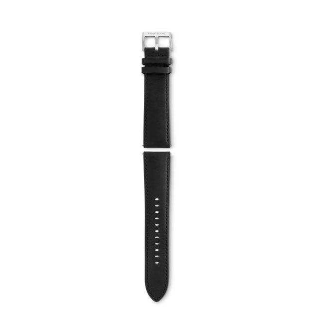 Black calf strap with grey pin buckle - 1