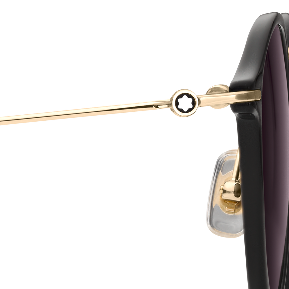Round Sunglasses with Black Coloured Injected Frame - 6