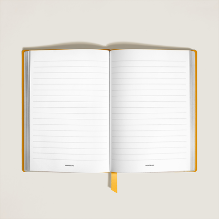 Medium Notebook, Saffiano Leather, Modena Yellow – Lined Pages