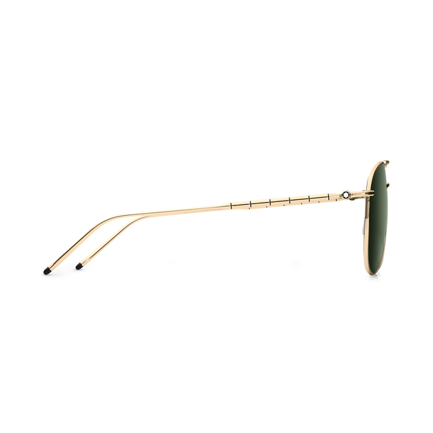 Squared Sunglasses with Gold Coloured Metal Frame - 2