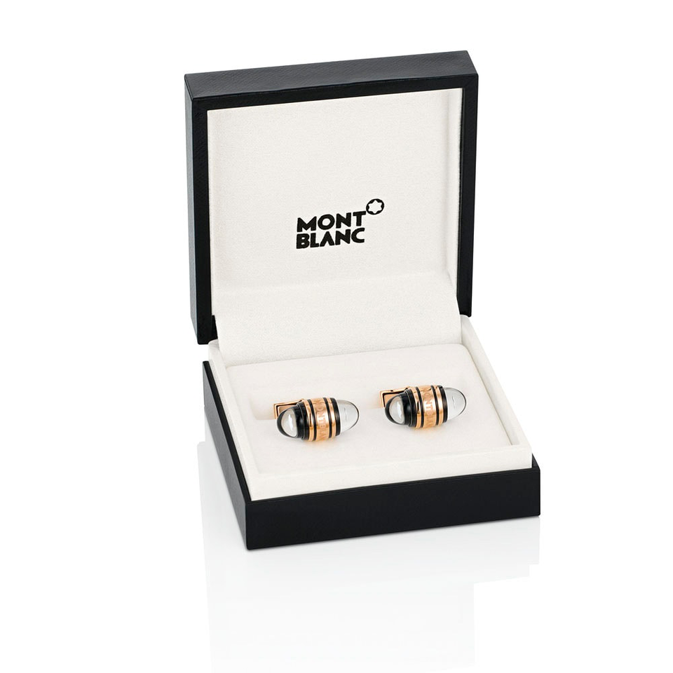 Meisterst&uuml;ck Cufflinks with Blue Goldstone Inlay - 5