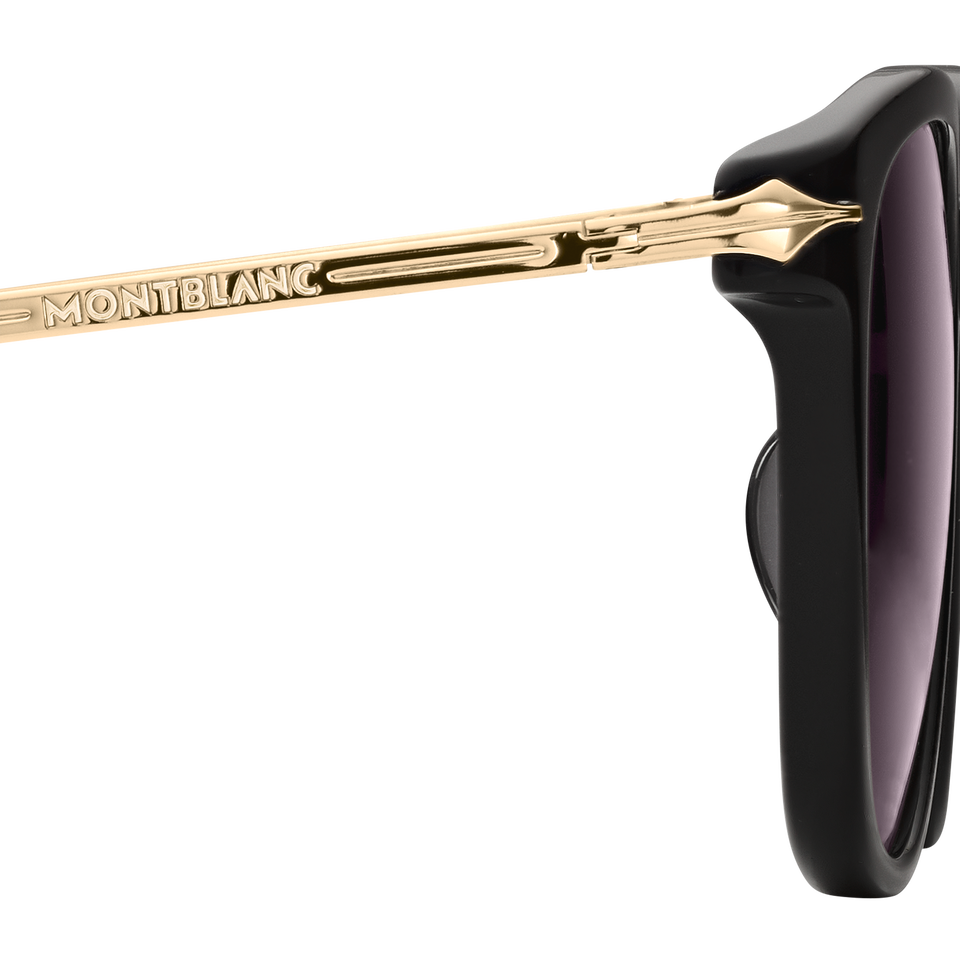 Round Sunglasses with Black Coloured Acetate Frame - 6