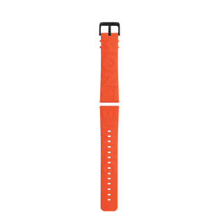 Orange Rubber Strap with Logo