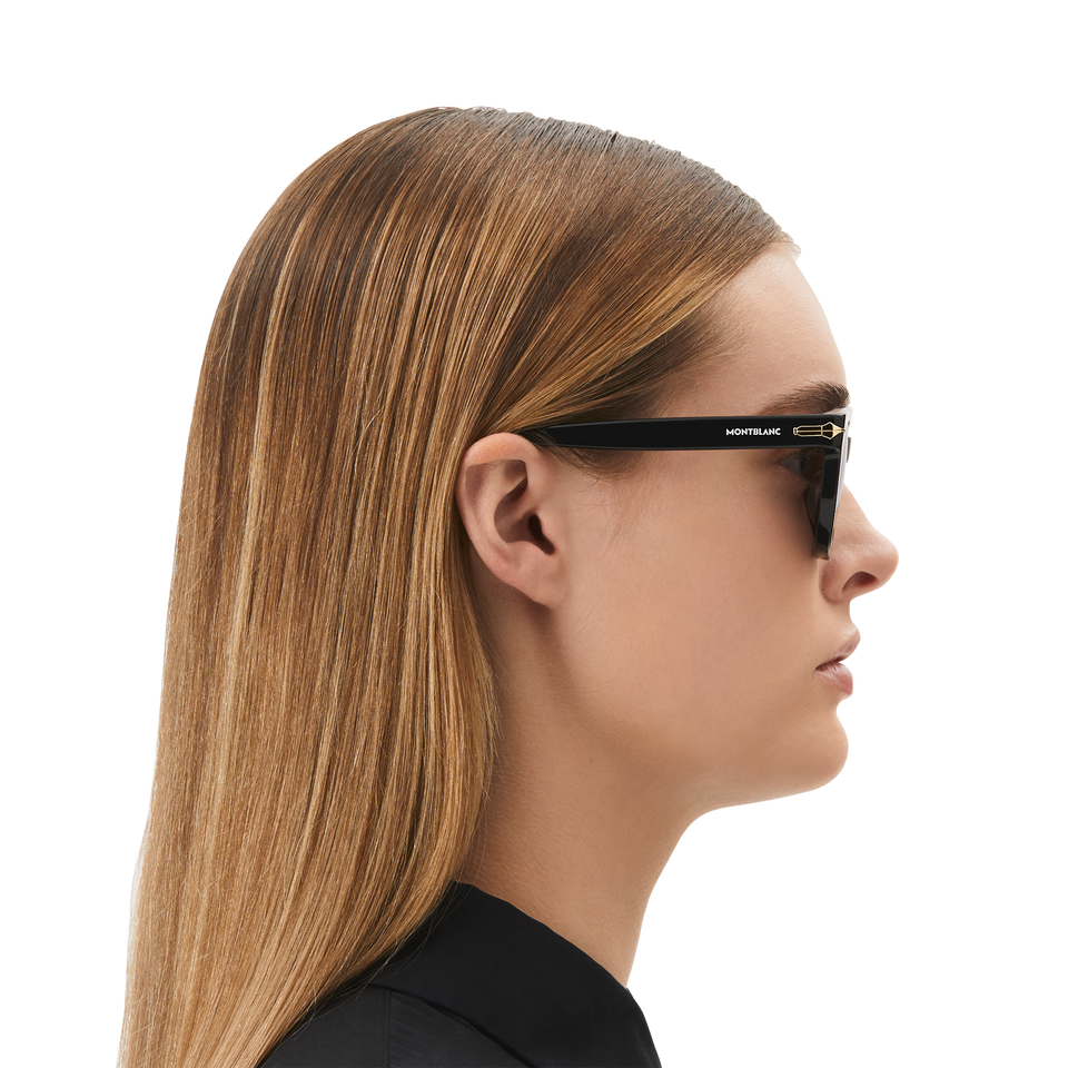 Squared Sunglasses with Black Coloured Acetate Frame (S) - 6