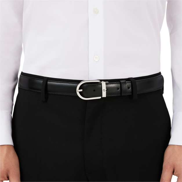 Horseshoe 30&nbsp;mm Reversible Belt in Leather - 3