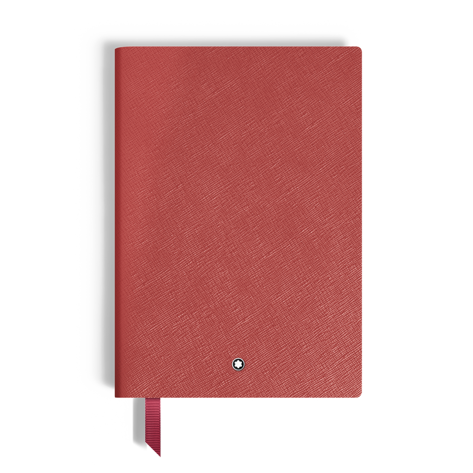 Medium Notebook, Brick Red Leather, Red &ndash; Lined Pages - 2