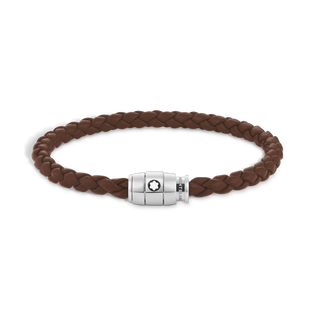 Small Soft Leather Fauve Brown Bracelet