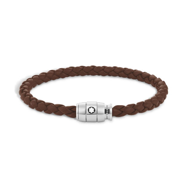 Small Soft Leather Fauve Brown Bracelet - 1