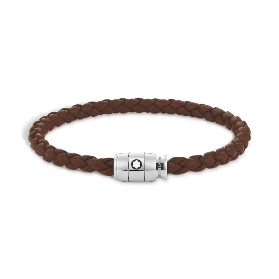 Small Soft Leather Fauve Brown Bracelet - 1