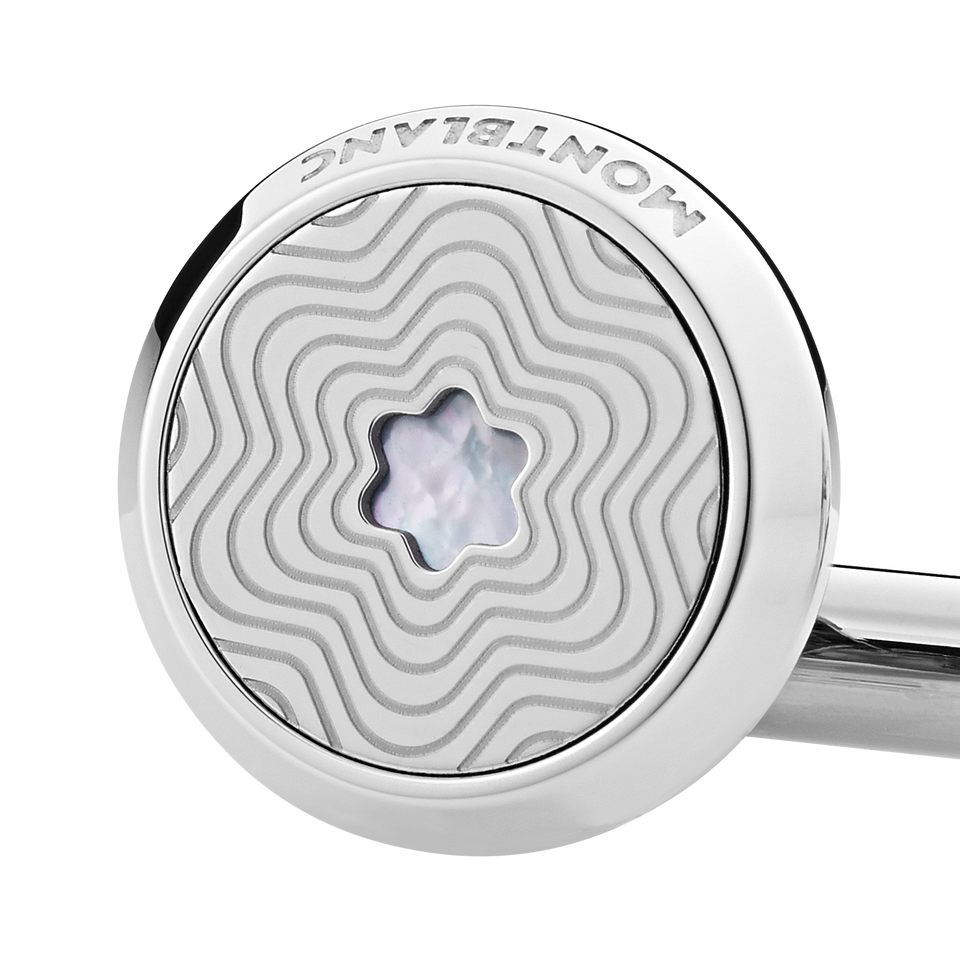 Cufflinks with Mother-of-Pearl Snowcap Emblem - 2