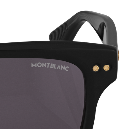 Rectangular Sunglasses with Black Coloured Acetate Frame 