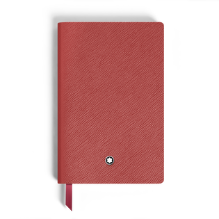Small Notebook, Brick Red Leather, Red &ndash; Lined Pages
