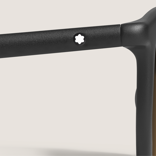Squared Sunglasses with Black Colured Acetate Frame - 3