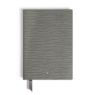 Notebook small, 4810 Medium Grey Leather, Grey, Lined Pages