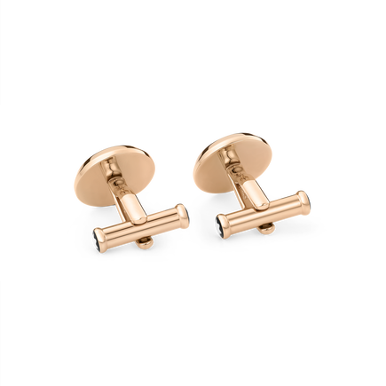 Meisterstück Cufflinks with Blue Goldstone Inlay