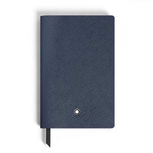 Small Notebook, Ink Blue Leather, Blue &ndash; Blank Pages