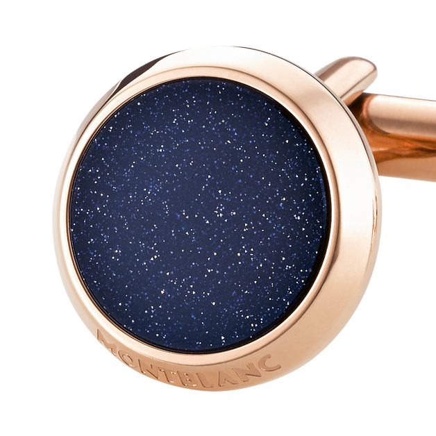 Meisterst&uuml;ck Cufflinks with Blue Goldstone Inlay - 3