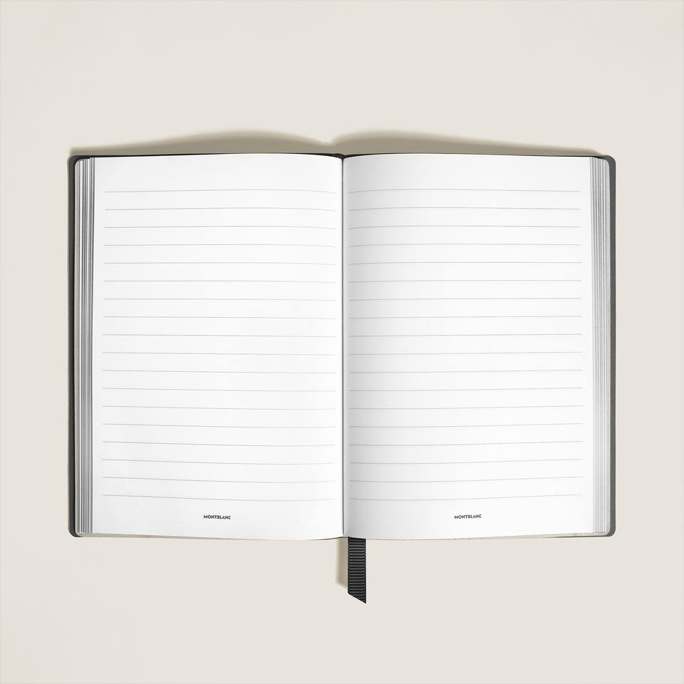 Medium Notebook, Saffiano Leather, Black &ndash; Lined Pages - 1