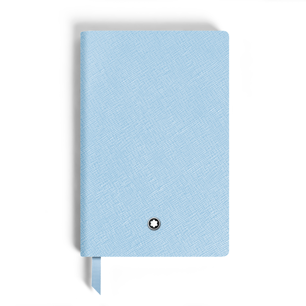 Small Notebook, Saffiano Leather, Pale Blue – Lined Pages - 2