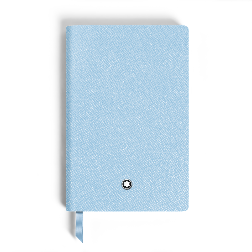 Small Notebook, Saffiano Leather, Pale Blue &ndash; Lined Pages - 2