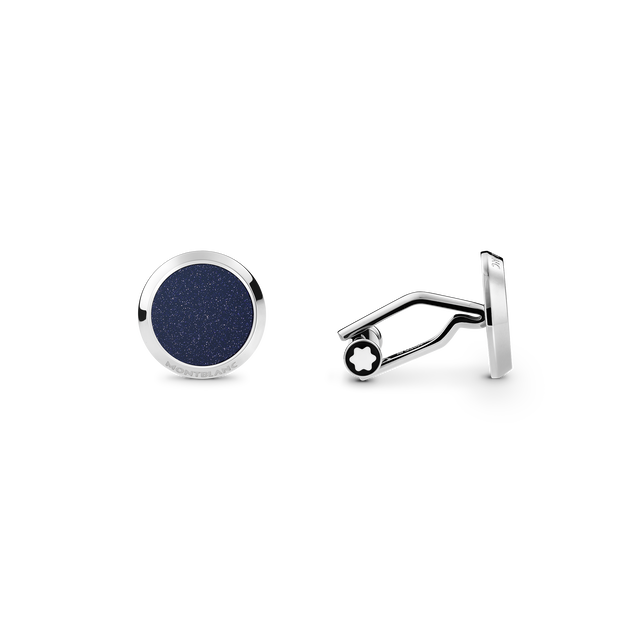 Meisterst&uuml;ck Cufflinks with Blue Goldstone Inlay - 1