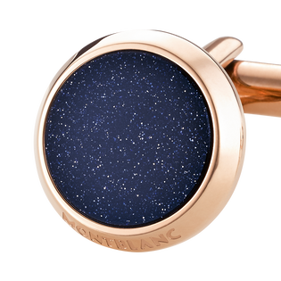 Meisterst&uuml;ck Cufflinks with Blue Goldstone Inlay