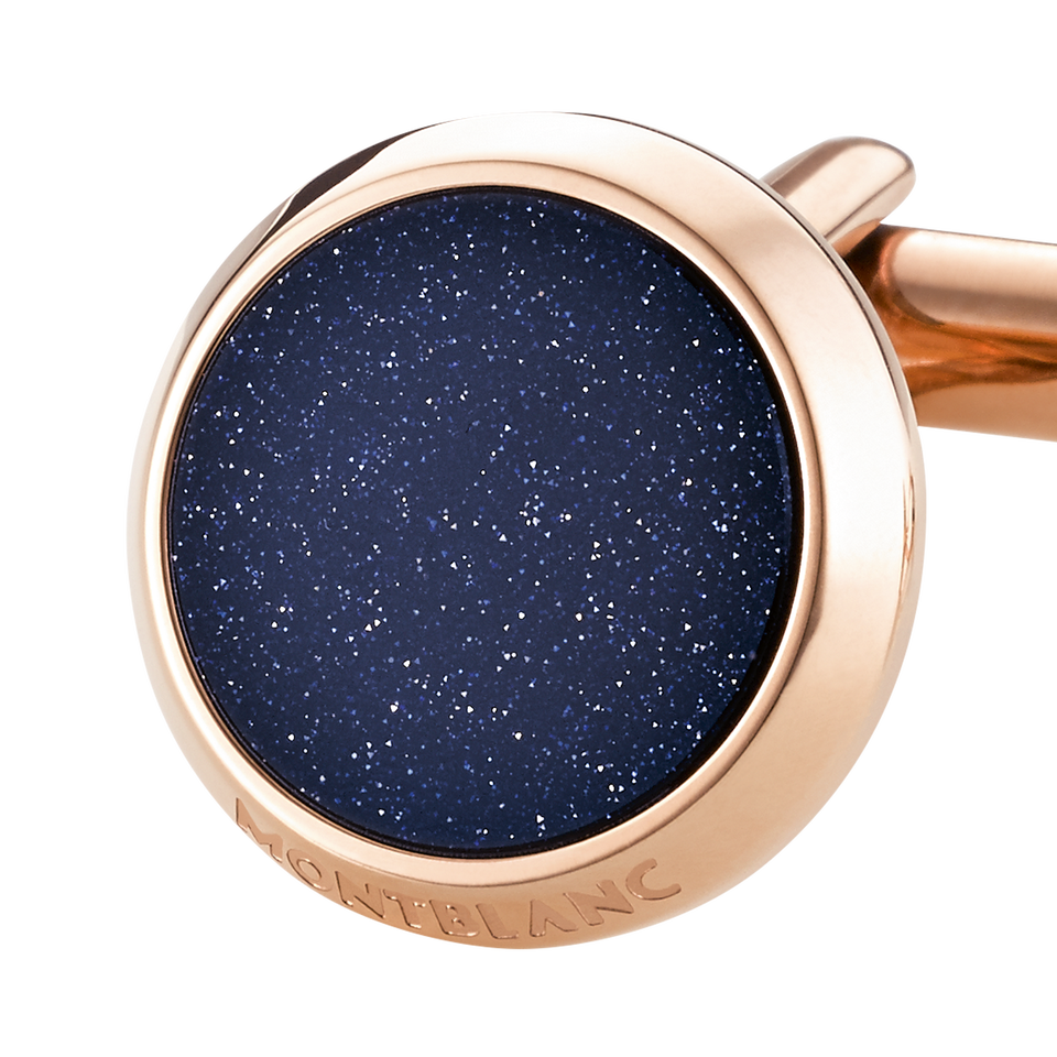 Meisterst&uuml;ck Cufflinks with Blue Goldstone Inlay - 3