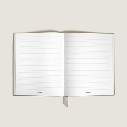 Small Notebook, Saffiano Leather, Cloudy Beige – Lined Pages