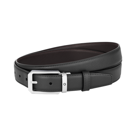 Rectangular 30&nbsp;mm Reversible Belt in Leather