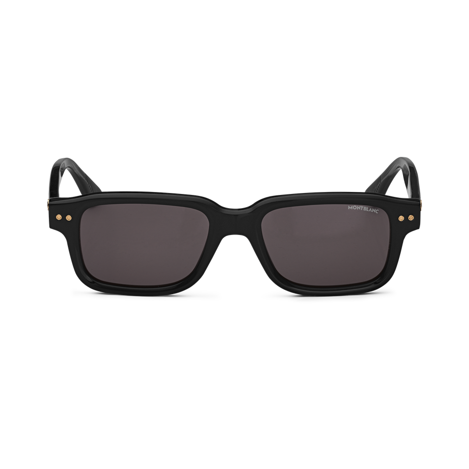 Rectangular Sunglasses with Black Coloured Acetate Frame - 1