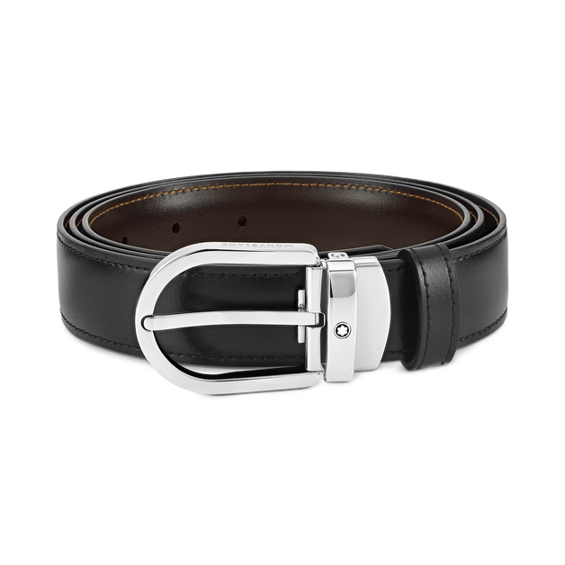 Horseshoe 30&nbsp;mm Reversible Belt in Leather - 1