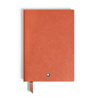 Medium Notebook, Cayenne Leather, Burgundy &ndash; Lined Pages