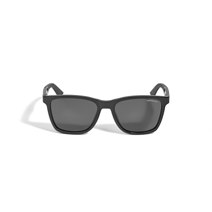 Rectangular Sunglasses with Injected Black Colored Frame