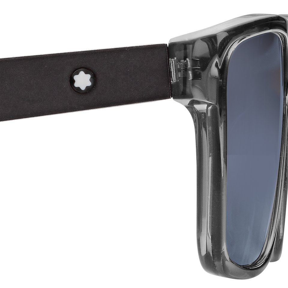Rectangular Sunglasses with Grey Coloured Acetate Frame - 8