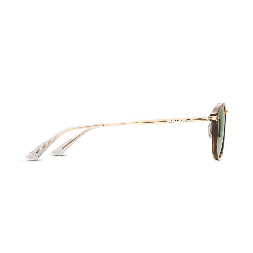Round sunglasses with Havana Coloured Injected Frame - 2