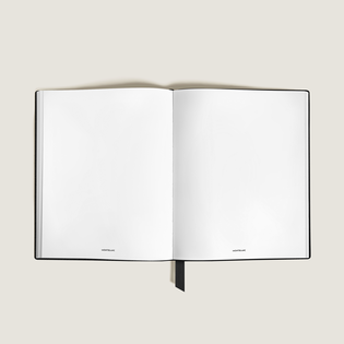 Large Notebook, Saffiano Leather, Black &ndash; Blank Pages