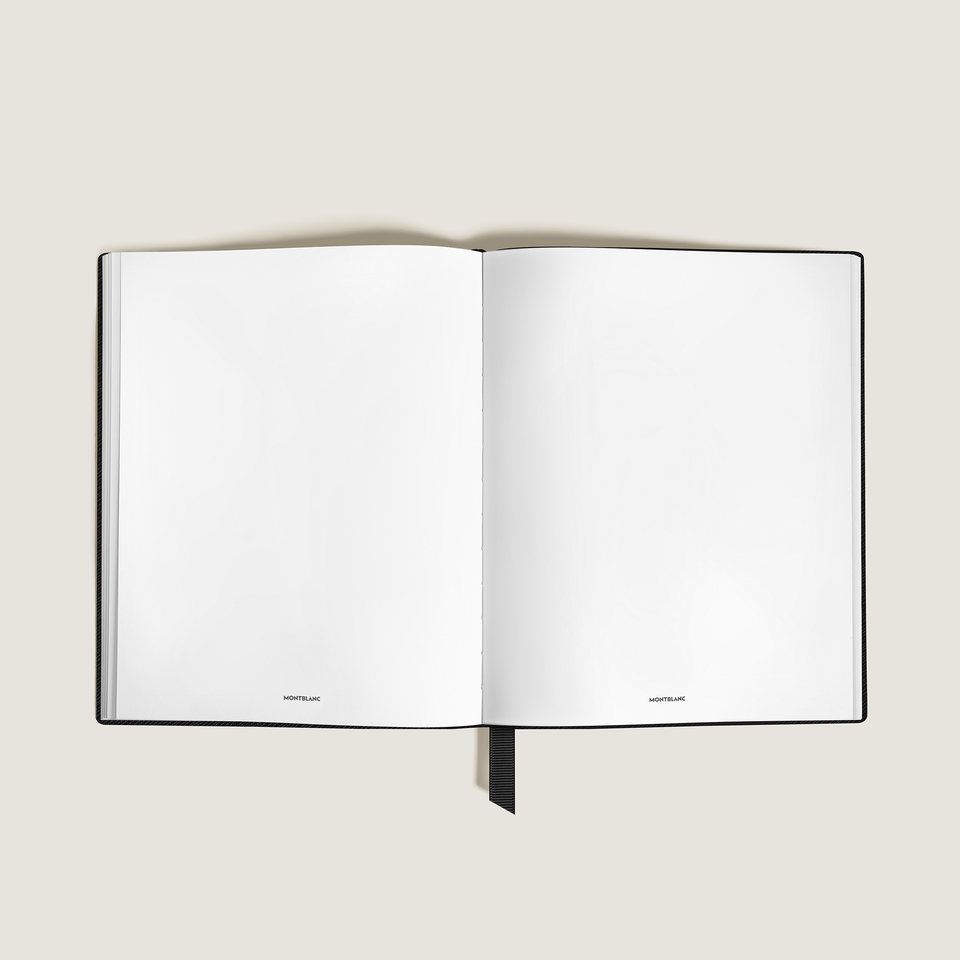 Large Notebook, Saffiano Leather, Black &ndash; Blank Pages - 1