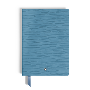 Notebook small, 4810 Smoky Blue Leather, Blue, Lined Pages