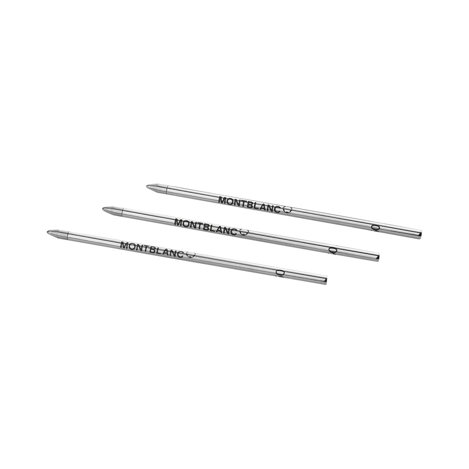 3x Ballpoint Pen Small Refills, Mystery Black - 2