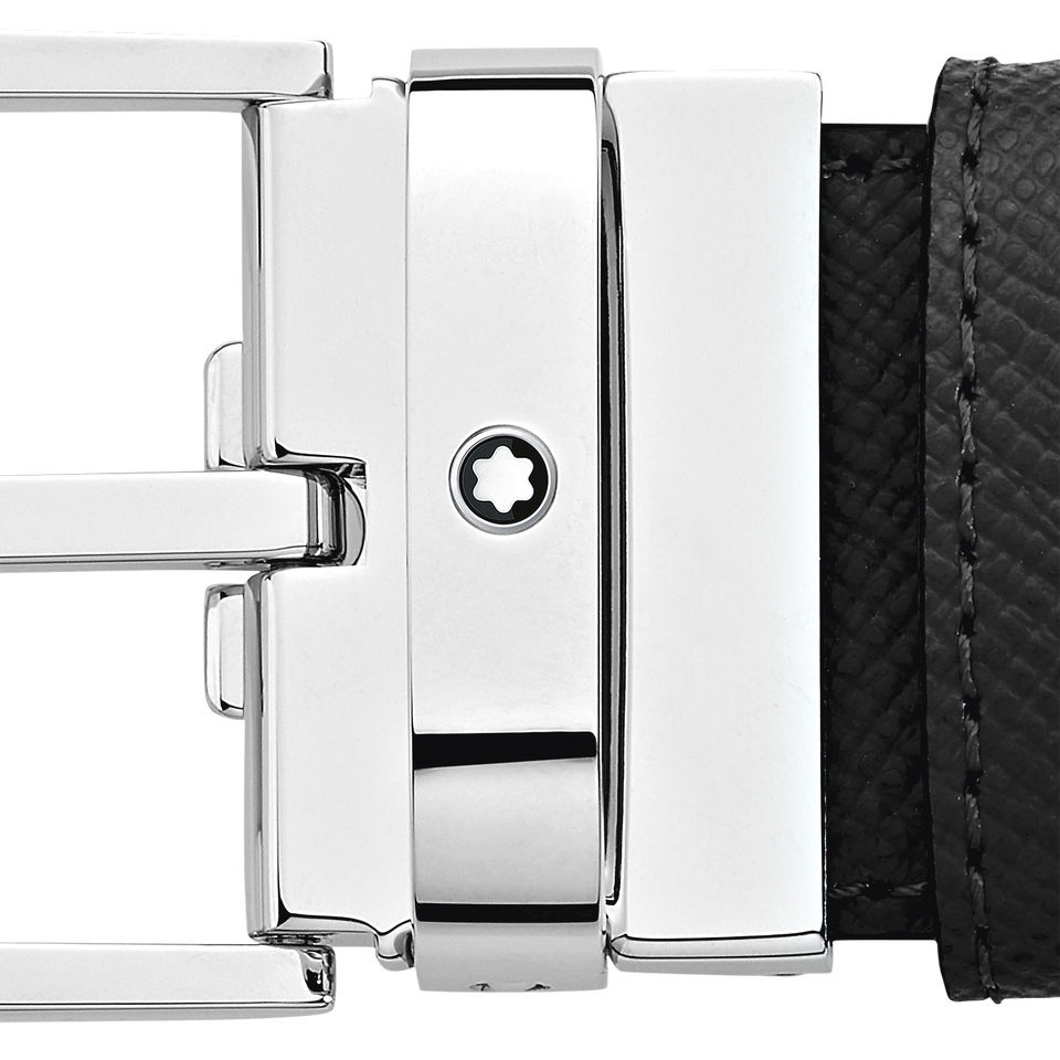 Rectangular 35&nbsp;mm Reversible Belt in Sartorial Leather - 3