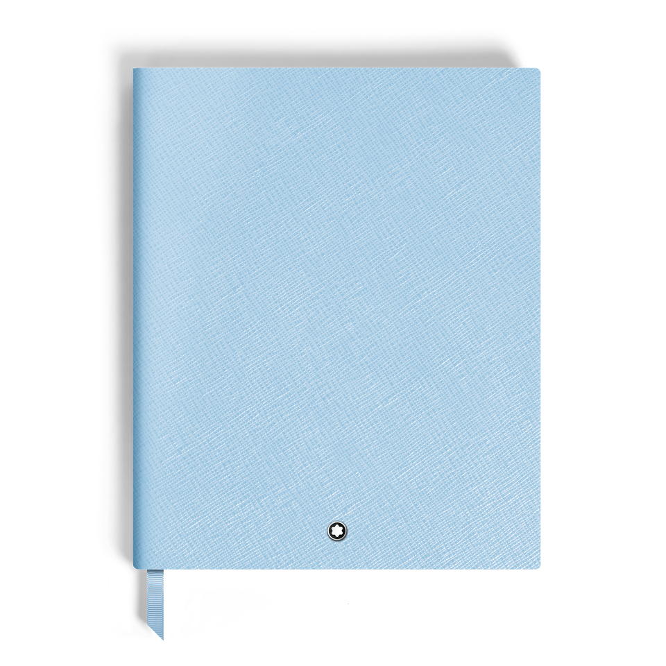 Large Notebook, Saffiano Leather, Pale Blue &ndash; Lined Pages - 2