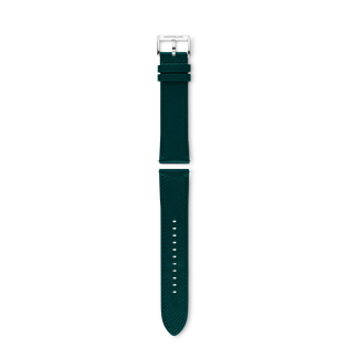 Green calf strap with grey pin buckle