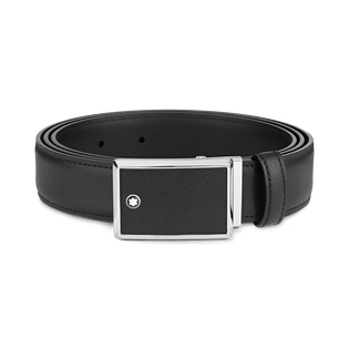 Marquetry Plate 30&nbsp;mm Belt in Sartorial Leather