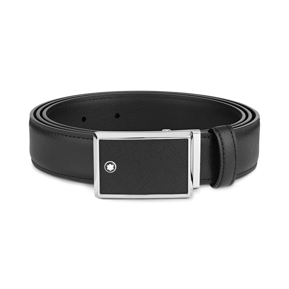 Marquetry Plate 30&nbsp;mm Belt in Sartorial Leather - 1