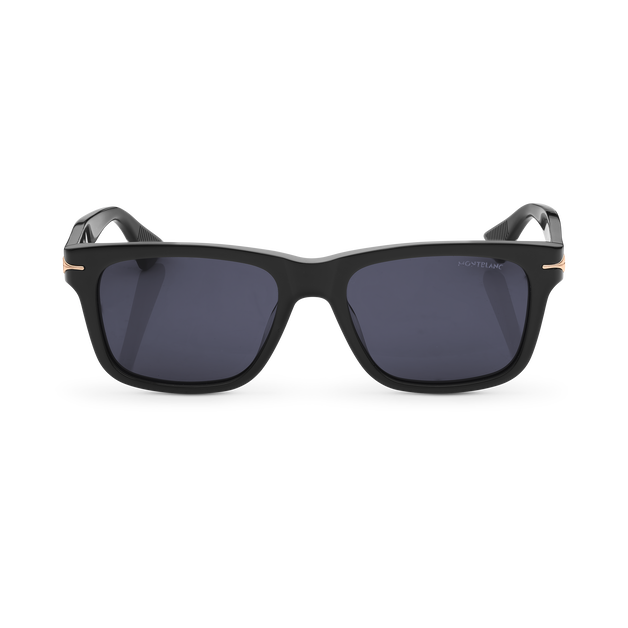 Rectangular Sunglasses with Black Coloured Acetate Frame - 1