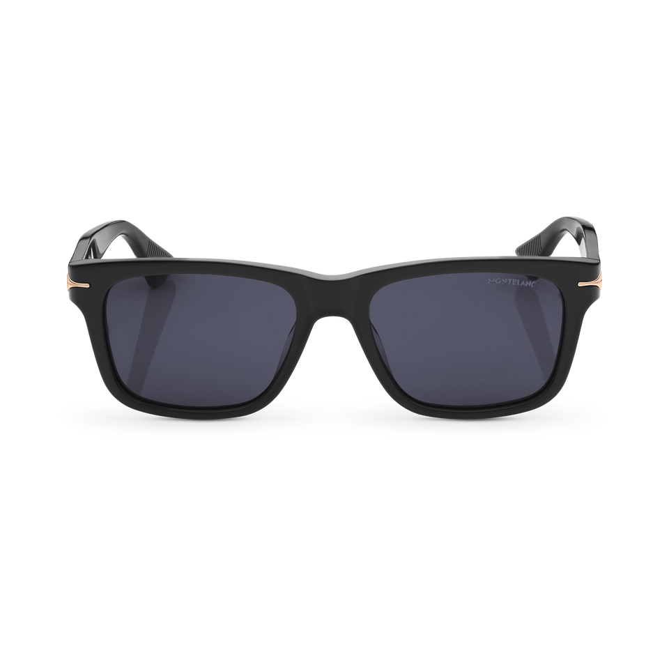 Rectangular Sunglasses with Black Coloured Acetate Frame - 1