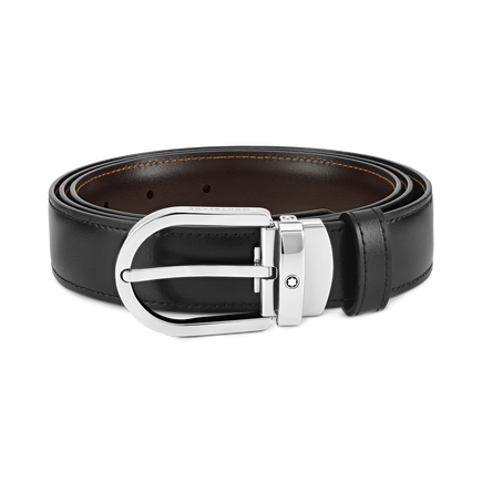 Horseshoe 30&nbsp;mm Reversible Belt in Leather